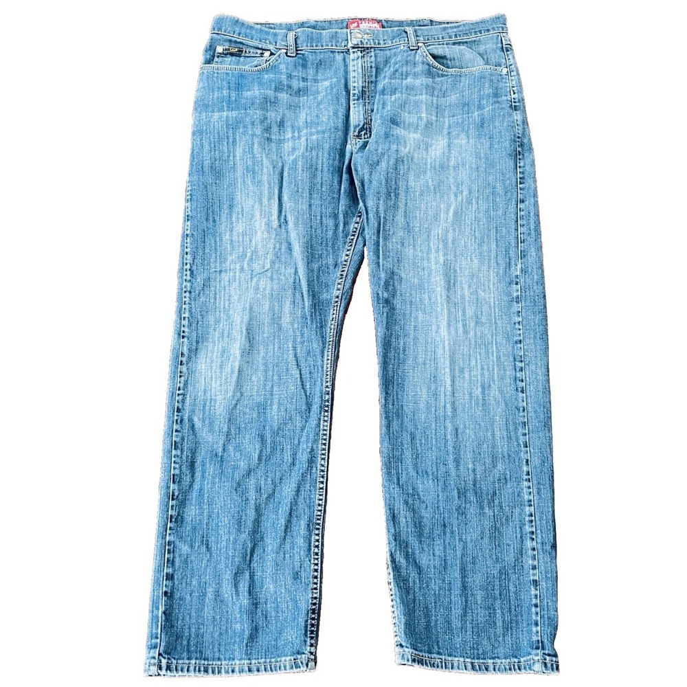 Lee Premium Select Jeans Men's 42x32 Regular Fit Straight Leg Blue Denim 2001926